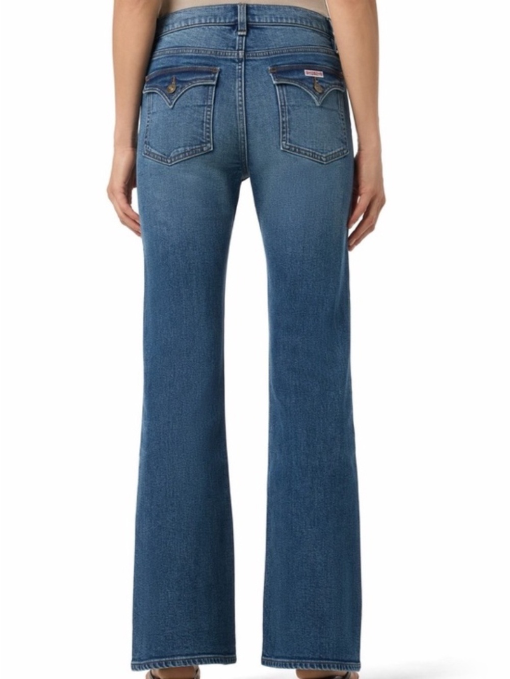 NWT Hudson Blair Bootcut High Rise Blue Jeans Size 29 Vintage Button Flare Wide